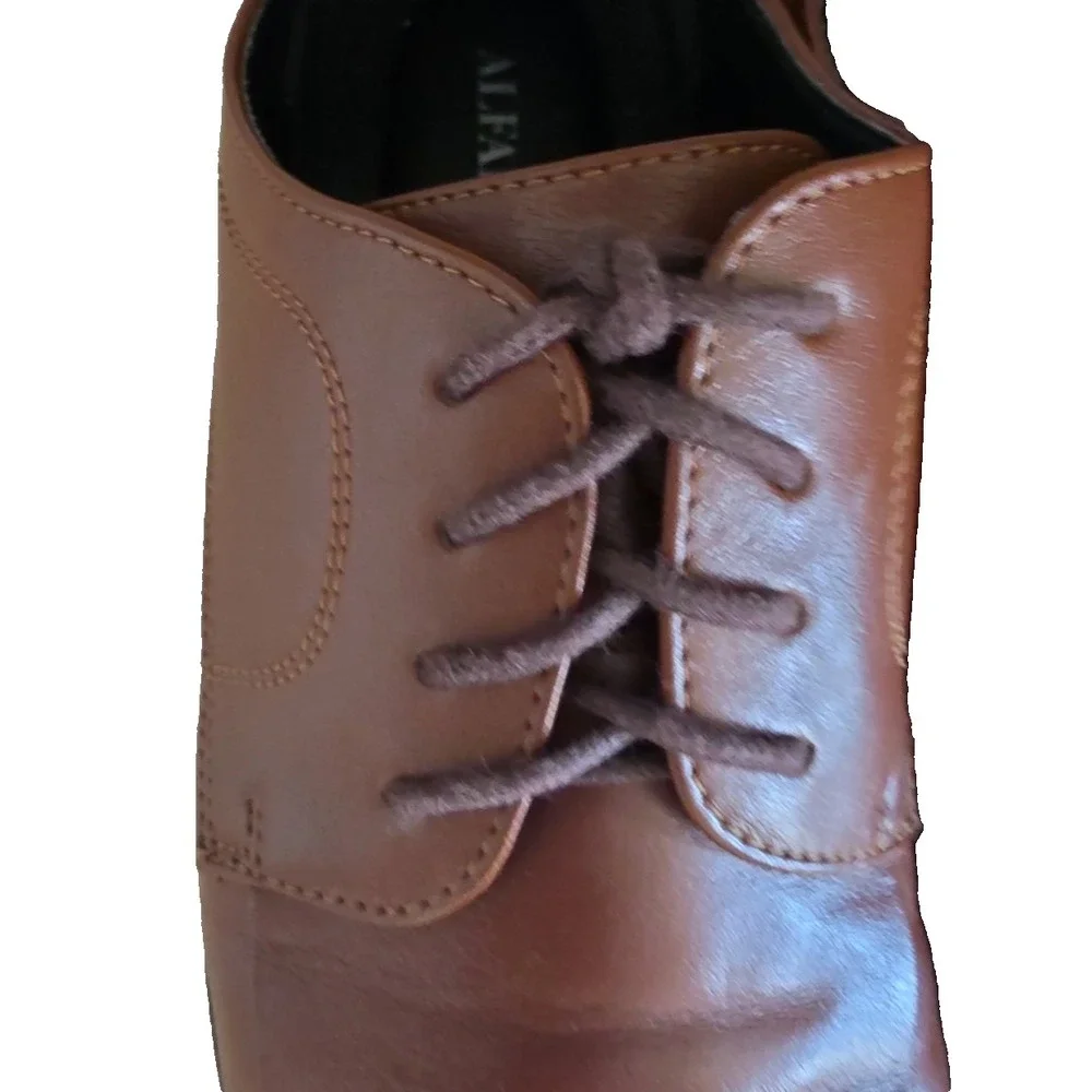 Alfani Seth Men's Brown Lace Up Dress Shoes Size 10.5M Casual Oxford